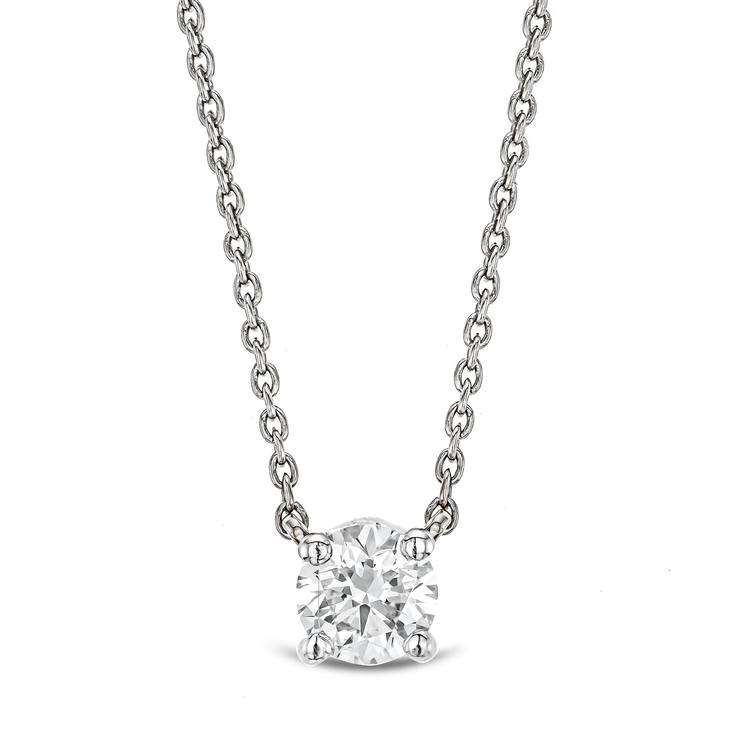 Wanderlust Floating Lab Diamond Solitaire Necklace 0.25ct H/SI in Silver